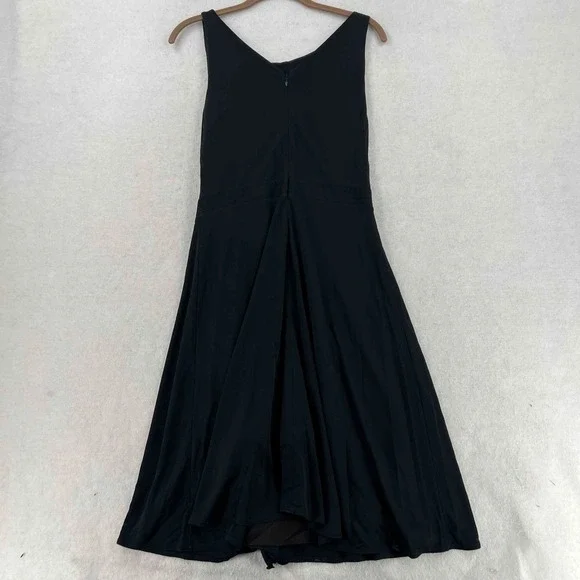 Versace Collection Women's Gold Belted Dress Black Sleeveless Size -42